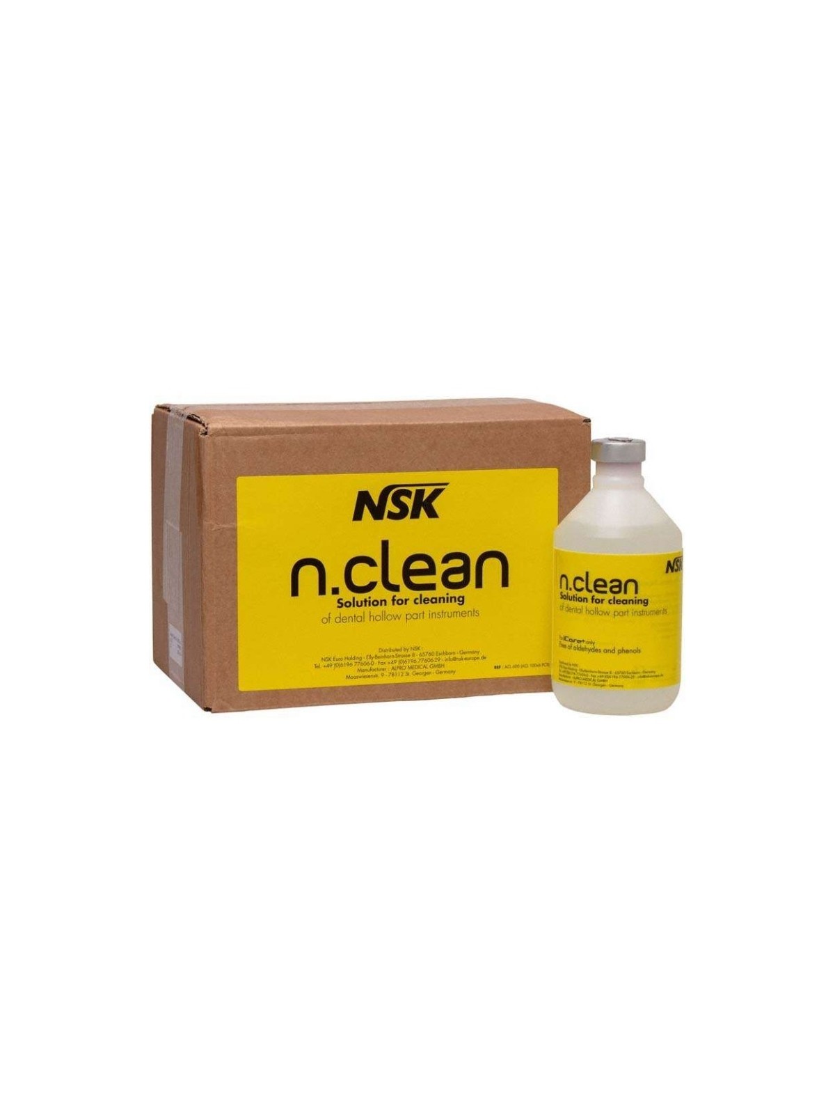 NSK N.Clean – Solution de Nettoyage et de Rinçage pour Icare (500ml x 6)