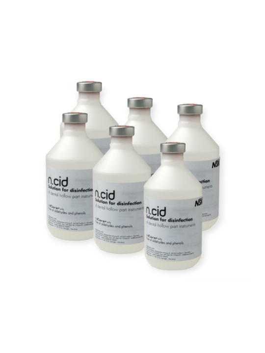 NSK N.Cid Solution de désinfection pour ICARE+ (500ml x 6)