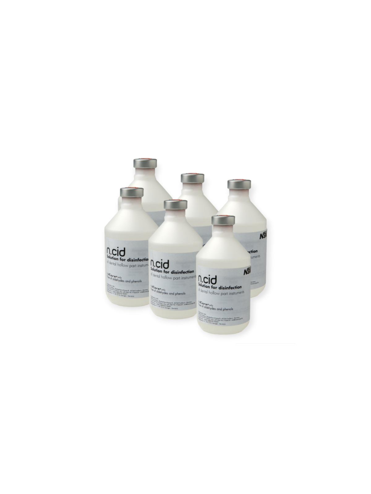 NSK N.Cid Solution de désinfection pour ICARE+ (500ml x 6)