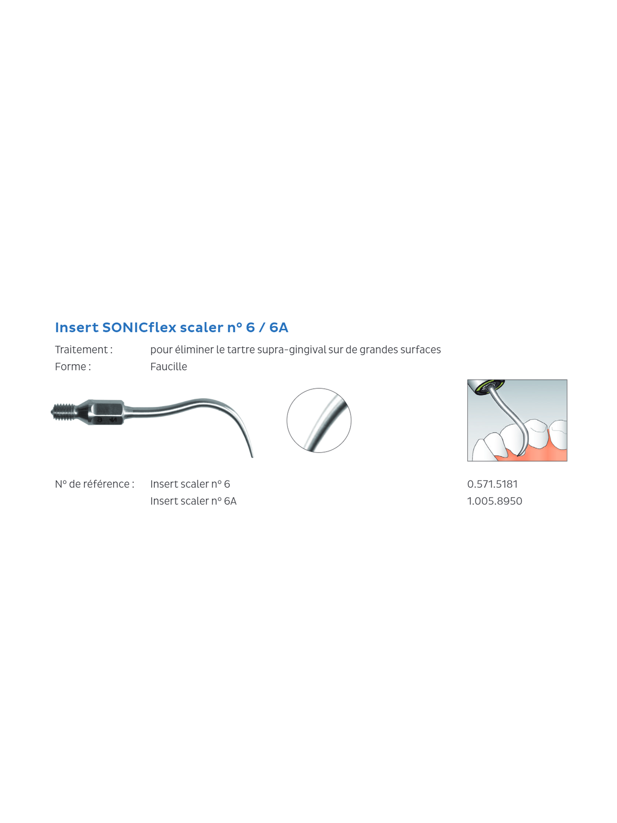 KAVO INSERT SONICflex n°6