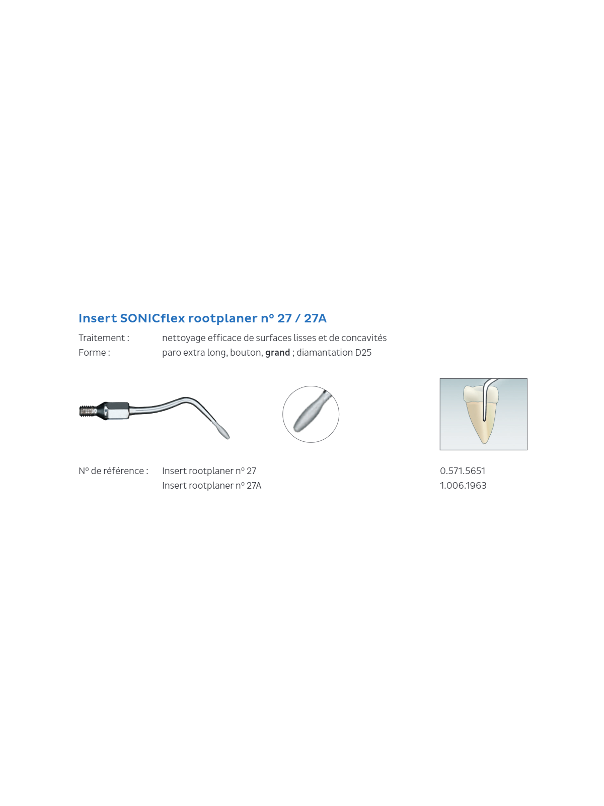 KAVO INSERT SONICflex n°27