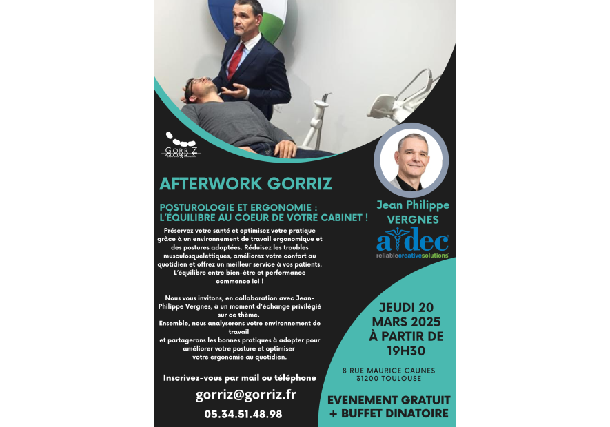 Afterwork Gorriz : Posturologie & Ergonomie en Cabinet Dentaire